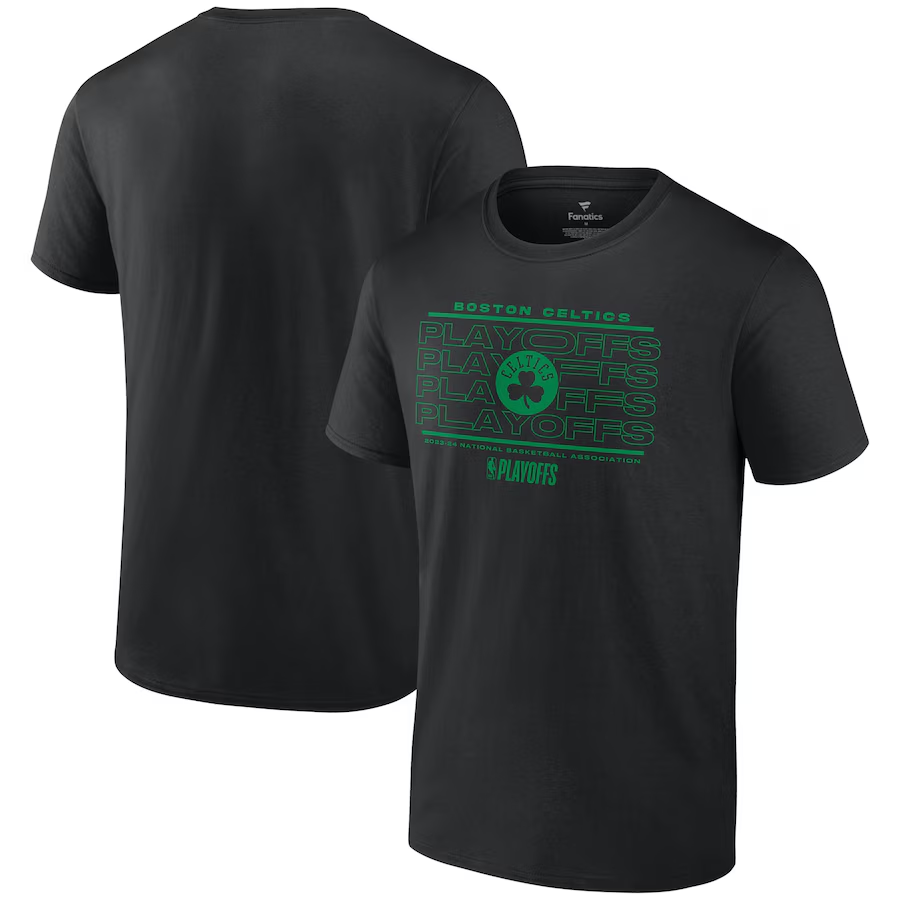 Men 2024 NBA Boston Celtics black Tshirts->nba t-shirts->Sports Accessory